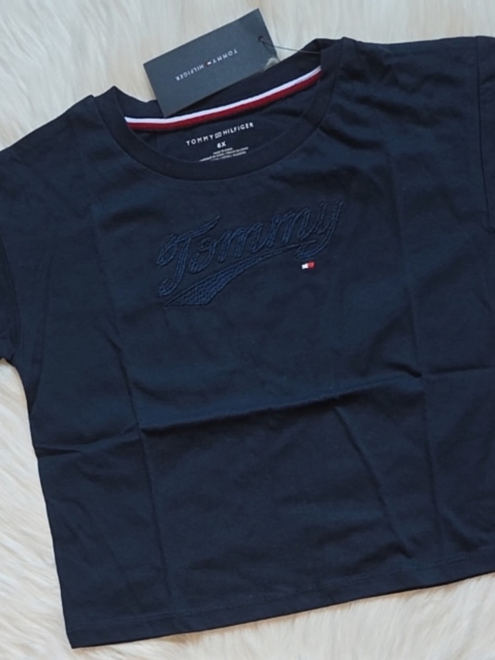 Tommy Hilfiger Navy Short Sleeve Logo Tee